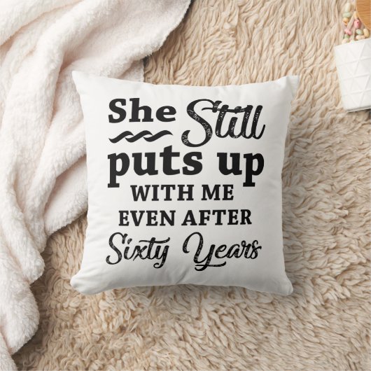 Funny 60. Hochzeitstag Kissen (Decke)
