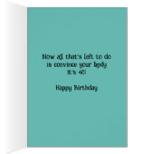 Funny 60 ist die neue 40 60. Geburtstagskarte (Innen (Rechts))