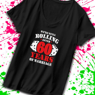 Funny 60 Jahre Paare Verheiratet 60 Jahre T-Shirt