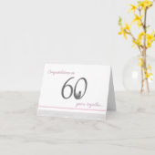 Funny 60. Karo-Schaf-Jubiläumskarte Karte (Gelbe Blume)