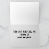 FUNNY 60 TH GEBURTSTAG GREETING CARD KARTE (Innenseite)