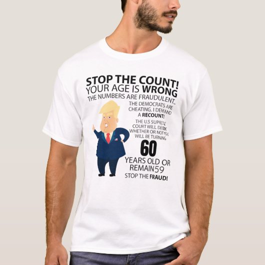 Funny 60th Year Birthday Present Happy Birth year T-Shirt (Vorderseite)