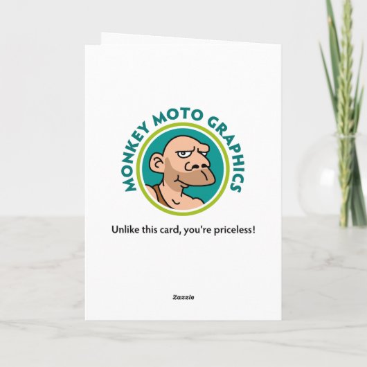 Funny 62. Geburtstag Karte (Rückseite)