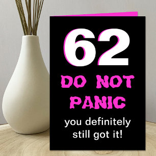 Funny 62. Geburtstagskarte für Frauen Karte