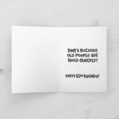 Funny 63. Geburtstagskarte Karte (Innenseite)