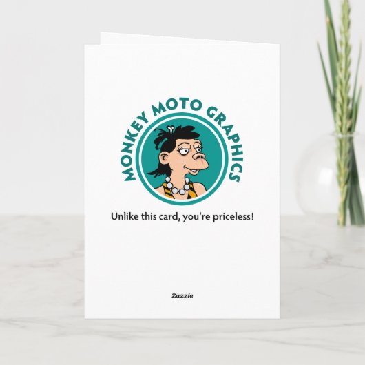 Funny 64. Geburtstag Karte (Rückseite)