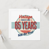 Funny 65. Geburtstag Alt modifiziert Karte (Vorderseite/Rückseite Beispiel)