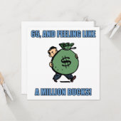 Funny 65. Geburtstag Karte (Vorderseite/Rückseite Beispiel)