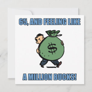 Funny 65. Geburtstag Karte