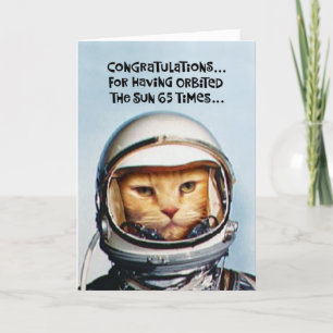 Funny 65. Geburtstag Karte