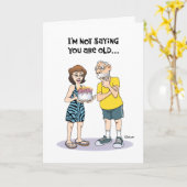 Funny 65. Geburtstag Karte (Gelbe Blume)