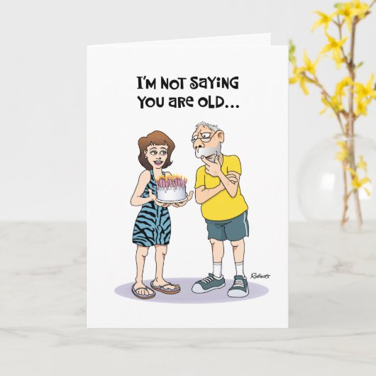 Funny 65. Geburtstag Karte (Gelbe Blume)