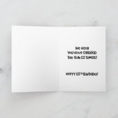 Funny 65. Geburtstag Karte (Innenseite)