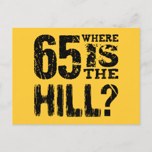 Funny 65. Geburtstag V03E Ankündigungspostkarte