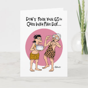 Funny 65. Geburtstagkarte Karte