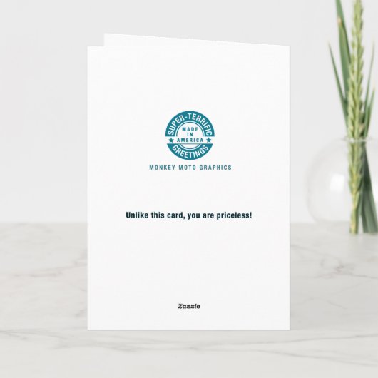 Funny 65th Birthday Karte (Rückseite)