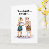 Funny 66. Geburtstag Karte (Gelbe Blume)