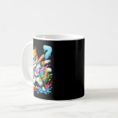 Funny 67 Baseball Dabbing Cat 6 7 Dripng Ice Cream Kaffeetasse (Vorderseite Links)