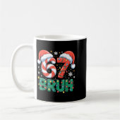 Funny 67 Bruh Christmas Design Meme Lights Candy C Kaffeetasse (Links)
