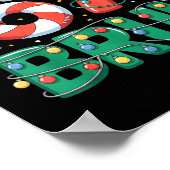 Funny 67 Bruh Christmas Design Meme Lights Candy C Poster (Ecke)
