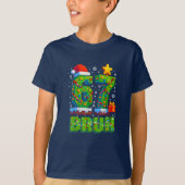 Funny 67 Bruh Christmas Santa Six Seven 6 7 Meme T-Shirt (Vorderseite)