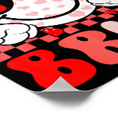 Funny 67 Bruh Valentines Six Seven Meme Hearts 6 7 Poster (Ecke)