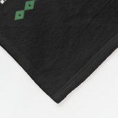 Funny 67 Buffalo Plaid Christmas Snow Ugly Sweater Fleecedecke (Ecke)