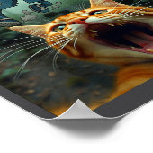 Funny 67 Cat Selfie 6 7 Brainrot Teen Boys Meme Ha Poster (Ecke)