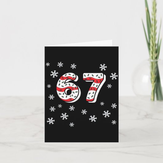Funny 67 Christmas Cakes 67 Funny Kid 67 Christmas Karte (Vorderseite)