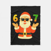 Funny 67 Christmas Design For Jolly Meme Fans Fleecedecke (Vorderseite)