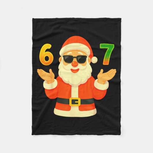 Funny 67 Christmas Design For Jolly Meme Fans Fleecedecke (Vorderseite)