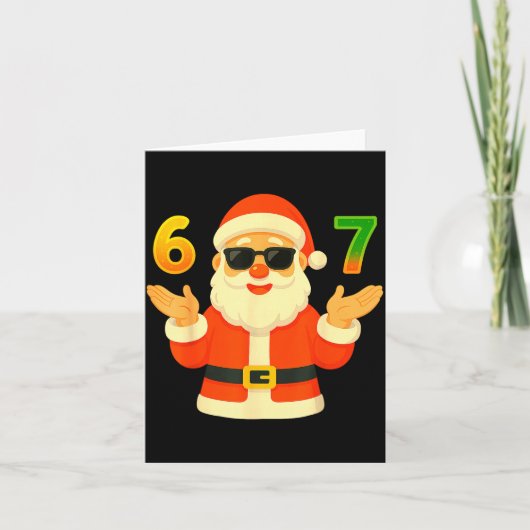 Funny 67 Christmas Design For Jolly Meme Fans Karte (Vorderseite)