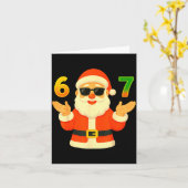 Funny 67 Christmas Design For Jolly Meme Fans  Karte (Gelbe Blume)