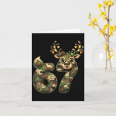 Funny 67 Christmas Holiday Camo Hunting Reindeer D Karte (Gelbe Blume)