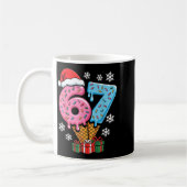Funny 67 Christmas Meme Ice Cream 67 Kaffeetasse (Links)