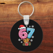 Funny 67 Christmas Meme Ice Cream 67  Schlüsselanhänger (Vorderseite)
