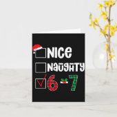 Funny 67 Christmas Meme Six Seven Xmas 6-7 Boys Ki Karte (Gelbe Blume)