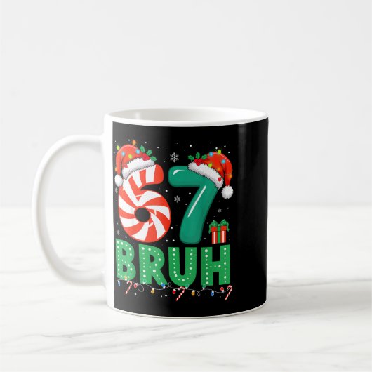 Funny 67 Christmas Pajama Xmas Six Seven Meme 6-7  Kaffeetasse (Links)