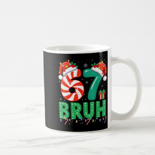 Funny 67 Christmas Pajama Xmas Six Seven Meme 6-7  Kaffeetasse (Rechts)