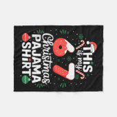 Funny 67 Christmas Pajamas Shirt Six Seven Meme Br Fleecedecke (Vorderseite (Horizontal))