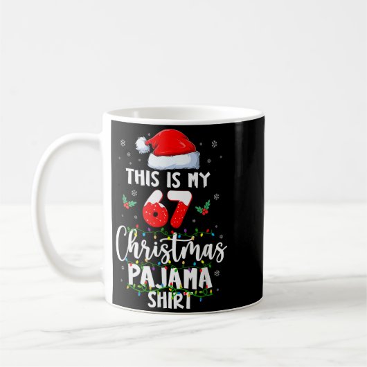 Funny 67 Christmas Pajamas Shirt Six Seven Meme Br Kaffeetasse (Links)