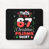 Funny 67 Christmas Pajamas Shirt Six Seven Meme Br Mousepad (Mit Mouse)