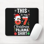 Funny 67 Christmas Pajamas Shirt Six Seven Meme Br Mousepad (Mit Mouse)
