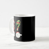 Funny 67 Christmas Pajamas Six Seven Meme 6 7 Elf Kaffeetasse (Vorderseite Links)