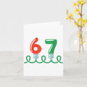Funny 67 Christmas Shirt 67 Christmas Lights 67 Sh Karte (Gelbe Blume)