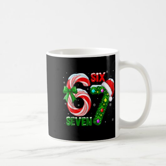 Funny 67 Christmas Shirts Boys Kids 6 7 Meme Pajam Kaffeetasse (Rechts)