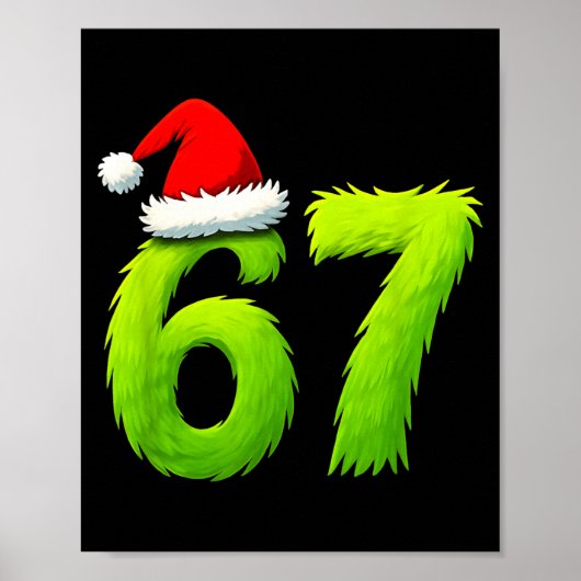 Funny 67 Christmas Six Seven Meme 6 7 Teens Boys G Poster (Vorne)