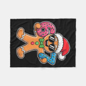 Funny 67 Christmas Six Seven Meme Xmas Gingerbread Fleecedecke (Vorderseite (Horizontal))