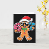 Funny 67 Christmas Six Seven Meme Xmas Gingerbread Karte (Gelbe Blume)