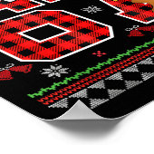 Funny 67 Christmas Ugly Pajamas Six Seven Meme Bra Poster (Ecke)